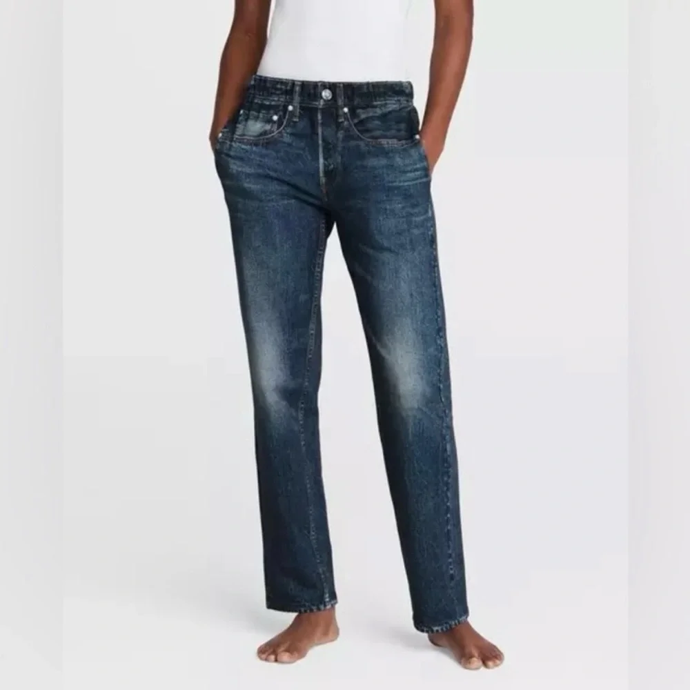 rag & bone Miramar Sweatpant Jeans Size S Elastic Waist Pull On Denim Look - Picture 1 of 15